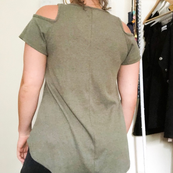 Army green tee - Picture 2 of 2